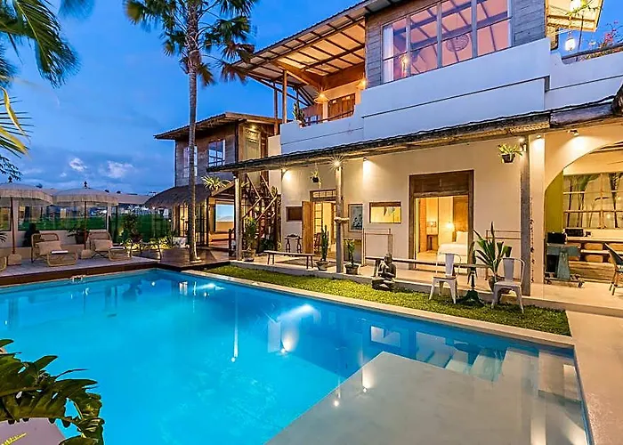 ホテル Pool 7bed Yoga Gym Cinema 10min Canggu バリ島